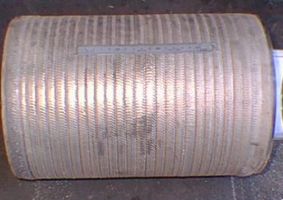 Tungsten carbide PTA weld overlayed pump sleeve